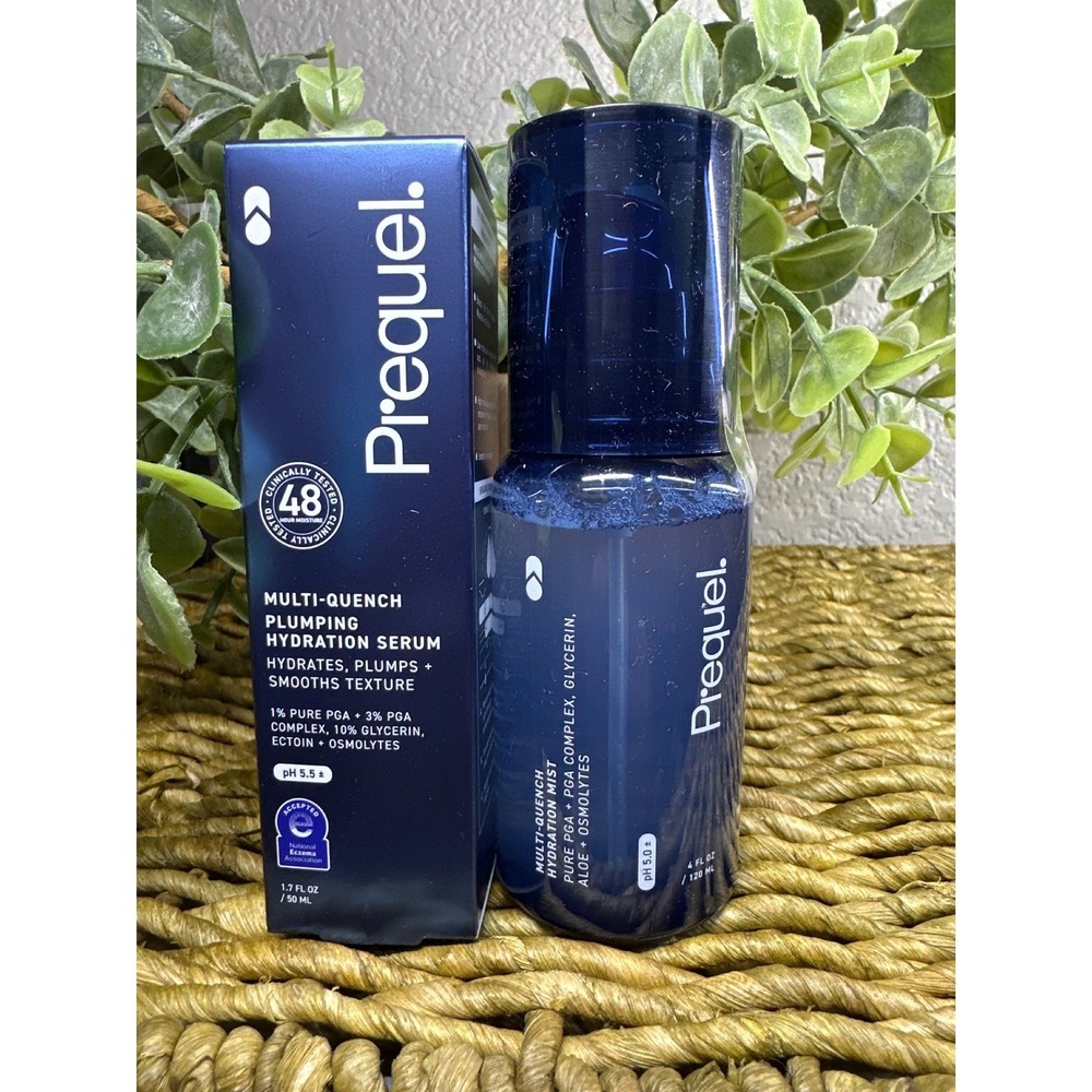 Prequel Multi Quench Plumping Hydration Mist and Serum‎ Bundle New